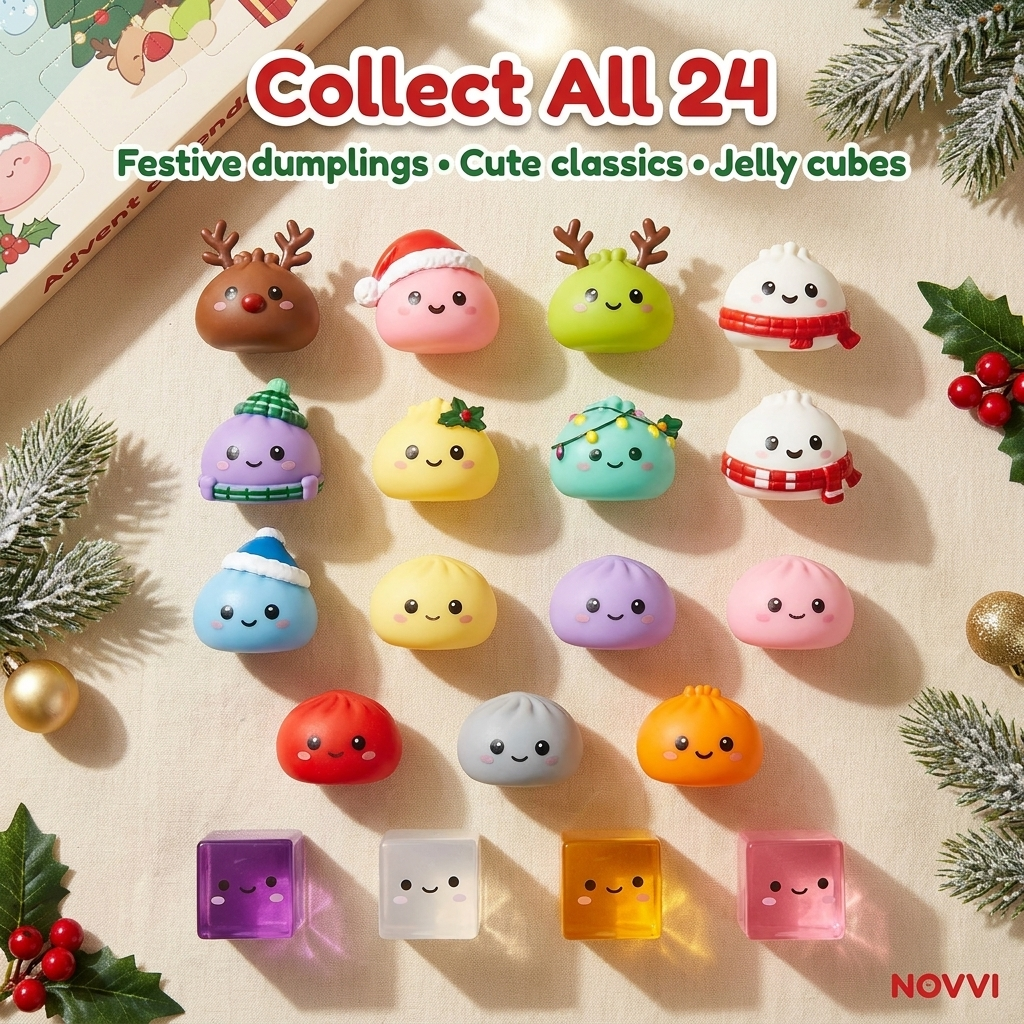 Novvi™ Christmas Squishy Advent Calendar 2026